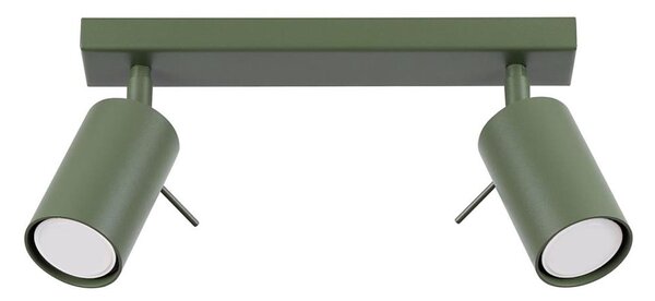 Sollux SL.1501 - Faretto RING 2xGU10/10W/230V verde