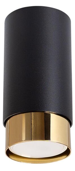 Sollux SL.1410 - Faretto NERO 1xGU10/10W/230V 12,5 cm nero/oro