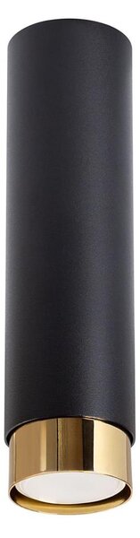 Sollux SL.1411 - Faretto NERO 1xGU10/10W/230V 22,5 cm nero/oro