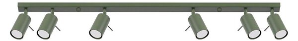 Sollux SL.1505 - Faretto RING 6xGU10/10W/230V verde