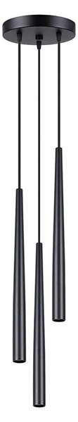 Sollux SL.1463 - Lampadario a sospensione con filo BLISS 3xG9/8W/230V nero