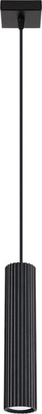 Sollux SL.1573 - Lampadario a sospensione con filo KARBON 1xGU10/10W/230V nero