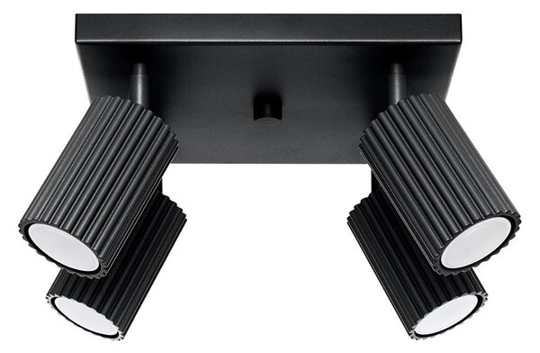 Sollux SL.1583 - Faretto KARBON 4xGU10/10W/230V nero