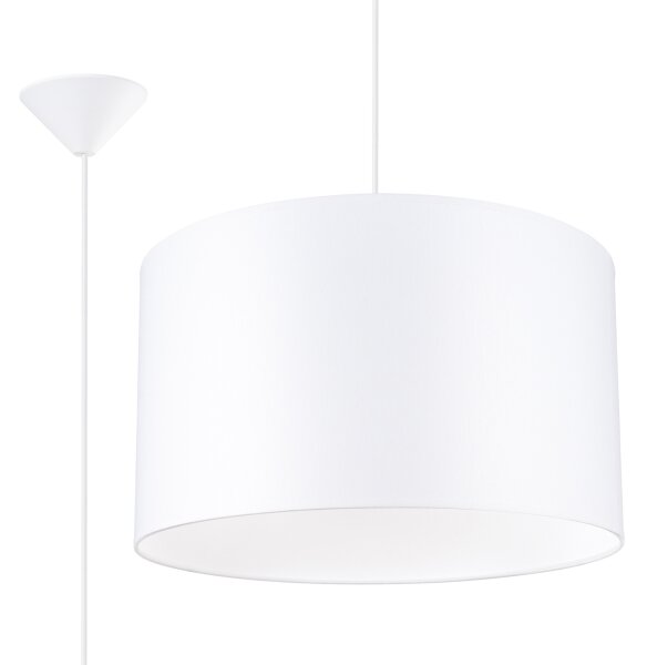 Sollux SL.1404 - Lampadario a sospensione con filo NOVA 1xE27/15W/230V diametro 40 cm bianco