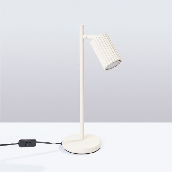 Sollux SL.1605 - Lampada da tavolo KARBON 1xGU10/10W/230V color crema