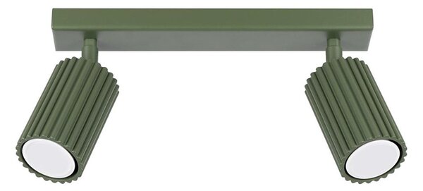 Sollux SL.1618 - Faretto KARBON 2xGU10/10W/230V verde