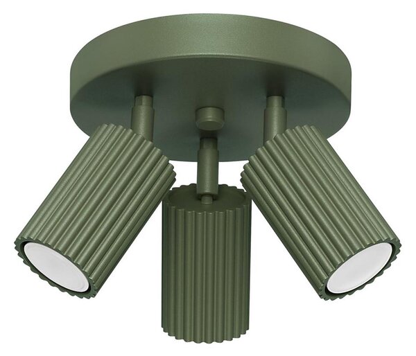 Sollux SL.1620 - Faretto KARBON 3xGU10/10W/230V verde