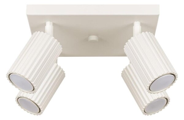 Sollux SL.1602 - Faretto KARBON 4xGU10/10W/230V color crema