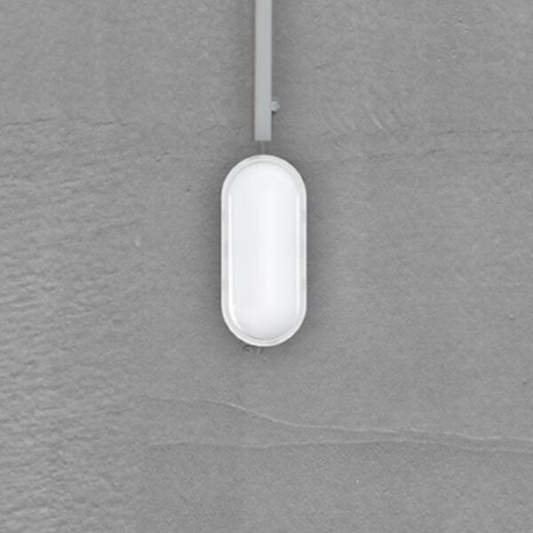 MEGATRON Applique da esterni LED Zella Neo XL Sensor, bianca, IP54 dimmerabile, Bianco / Opale, Corridoio, Plastica