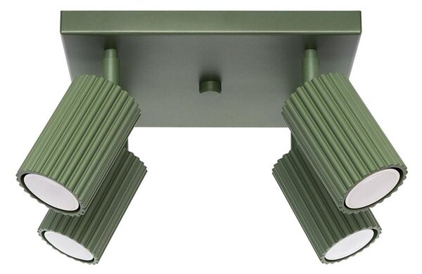 Sollux SL.1621 - Faretto KARBON 4xGU10/10W/230V verde