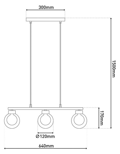 Näve Lampada a sospensione in vetro Donika, dimmerabile, Crema / Ambra, Soggiorno / Sala da pranzo, Vetro, Lampada a sospensione