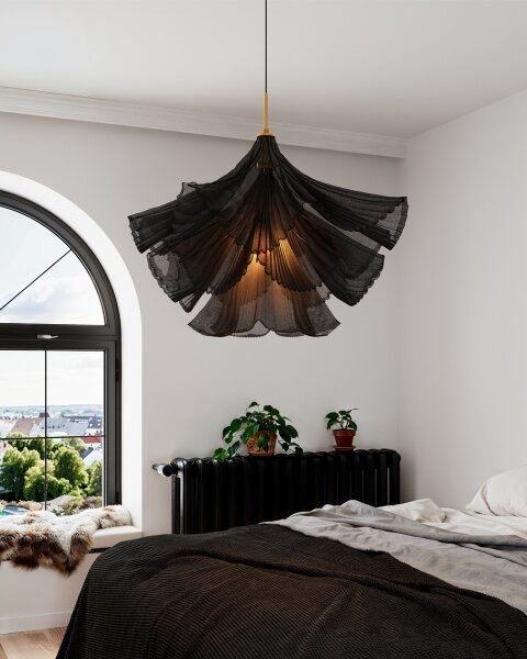 ByRydens 4202590-4000 - Lampada a sospensione con cavo JULIETTE 1xE27/8W/230V, nera