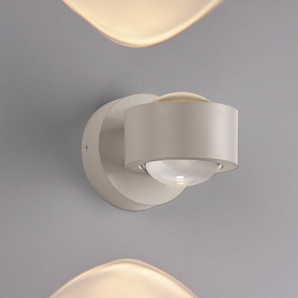 Schöner Wohnen Applique da parete a LED Chia, Crema / Ambra, Soggiorno / Sala da pranzo, Plastica, Moderno, Applique a LED
