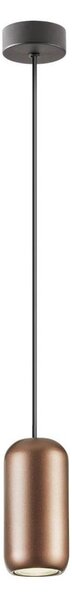 Redo 01-3476 - Lampadario a sospensione con filo BOOM 1xGU10/10W/230V diametro 7,6 cm marrone
