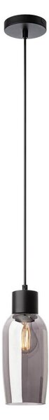 Redo 01-4044 - Lampadario a sospensione con filo ATLANTIS 1xE27/42W/230V diametro 11 cm nero