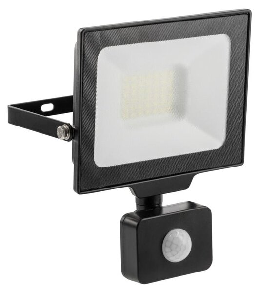 Faretto LED per esterni 30W con rilevatore di movimento IP65 nero Faretto da parete per esterni 3000lm