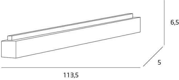 MAXLIGHT C0125 - Plafoniera LED LINEAR LED/36W/230V 113,5 cm bianco