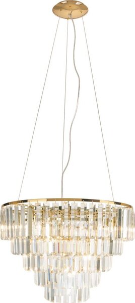 MAXLIGHT P0424 - Lampadario a sospensione con filo MONACO 15xG9/40W/230V diametro 60 cm oro