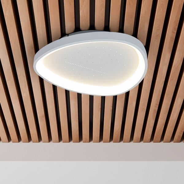 Näve Plafoniera a LED Argesa, dimmerabile, Bianco / Opale, Soggiorno / Sala da pranzo, Metallo, Moderno, Plafoniera LED