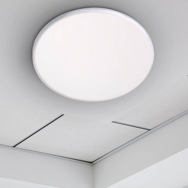 Näve luci LED da incasso Suma, Ø 21,5 cm, bianca, dimmerabile, IP44 dimmerabile, Bianco / Opale, Bagno, Plastica