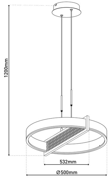 Näve Lampada LED a sospensione Yvaris, argento, CCT, telecomando dimmerabile, Alluminio / Grigio / Zincato, Soggiorno / Sala da pranzo, Metallo, Moderno