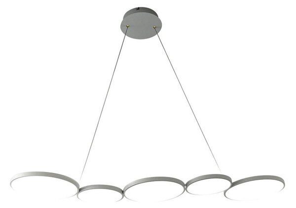 Lampadario LED a sospensione con filo OLYMPIA 5xLED/10W/230V grigio