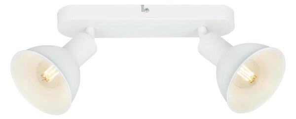Briloner 2674-026 - Faretto RETRO 2xE14/25W/230V bianco