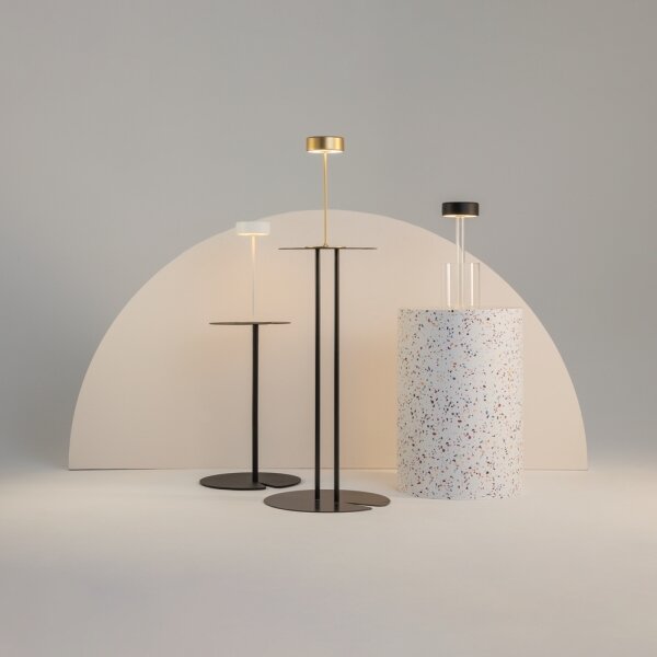 Maytoni MOD229TL-L3B3K1 - Lampada da tavolo LED dimmerabile 3W/5V nera/trasparen