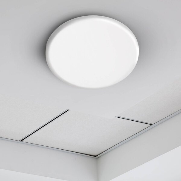 Näve Luci LED da incasso Suma, Ø 15,5 cm, bianca, dimmerabile, IP44 dimmerabile, Bianco / Opale, Bagno, Plastica