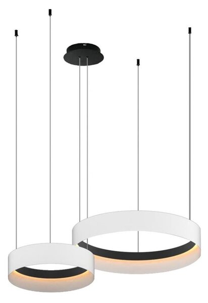 Lampadario LED a sospensione con filo ORBITA LED/72W/230V bianco/nero