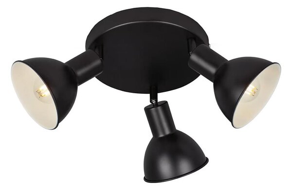 Briloner 2674-035 - Faretto RETRO 3xE14/25W/230V nero