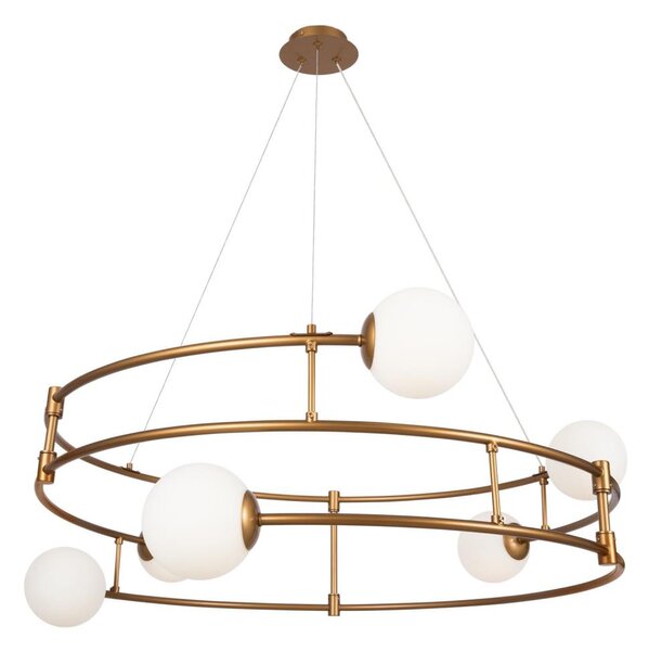 Maytoni MOD317PL-06G - Lampadario a sospensione con filo BALANCE 6xG9/40W/230V rame
