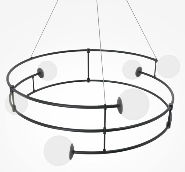 Maytoni MOD317PL-06B - Lampadario a sospensione con filo BALANCE 6xG9/40W/230V nero