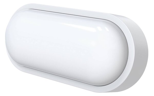 MEGATRON Applique da esterni Zella Neo XL, dimmerabile, Bianco / Opale, Corridoio, Plastica, Applique da esterni