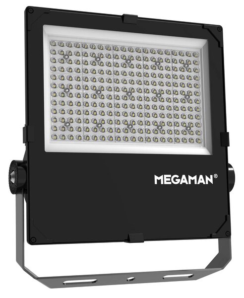MEGAMAN Faretto da esterno a LED Hugo, 150 W, 4000 K, IP66 Hugo, Nero, Alluminio, Lampada LED da esterni