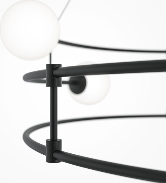 Maytoni MOD317PL-06B - Lampadario a sospensione con filo BALANCE 6xG9/40W/230V nero
