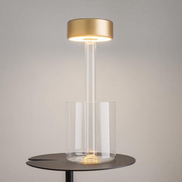 Maytoni MOD229TL-L3G3K1 - Lampada da tavolo LED dimmerabile portatile 3W/5V oro/