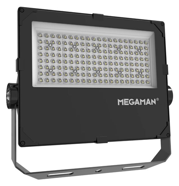 MEGAMAN Faretto da esterno a LED Hugo, 90 W, 3000 K, IP66 Hugo, Nero, Alluminio, Lampada LED da esterni