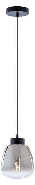 Redo 01-3196 - Lampadario a sospensione con filo LUKE 1xE27/42W/230V diametro 17 cm nero