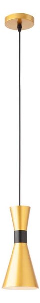 Redo 01-2710 - Lampadario a sospensione con filo KILT 1xE27/42W/230V diametro 12 cm oro