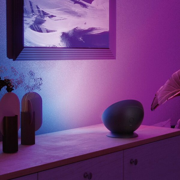 Hama Lampada da tavolo LED Smart, nera WLAN, RGBW, dimmerabile, dimmerabile, Nero, Soggiorno / Sala da pranzo, Plastica, Moderno