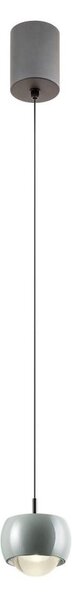 Redo 01-3549 - Lampadario LED a sospensione con filo AVES LED/12W/230V diametro 9,6 cm CRI 90 grigio