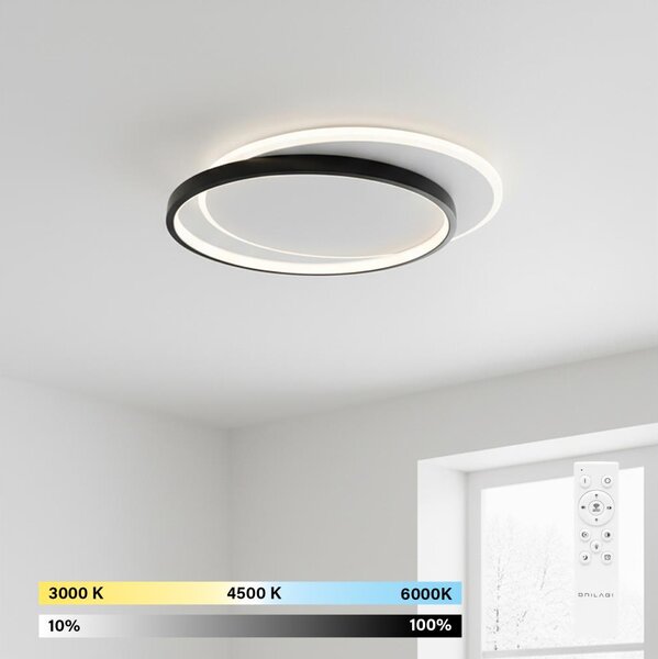 Brilagi - Plafoniera LED dimmerabile FLARE 48W 230V 3000/4000/6000K + telecomando