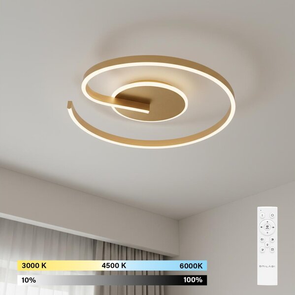 Brilagi - Plafoniera LED dimmerabile SPIRAL LED/56W/230V 3000/4000/6000K+telecomando