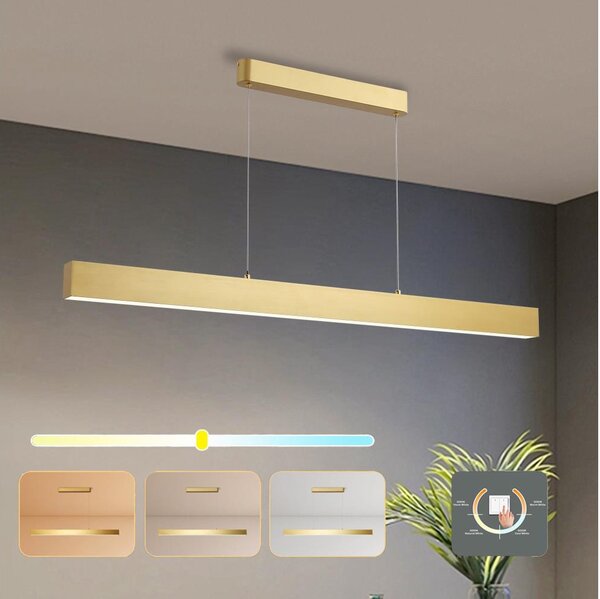 Brilagi - Lampadario LED a sospensione con filo SLEEKLINE LED/40W/230V 3000/4500/6000K oro