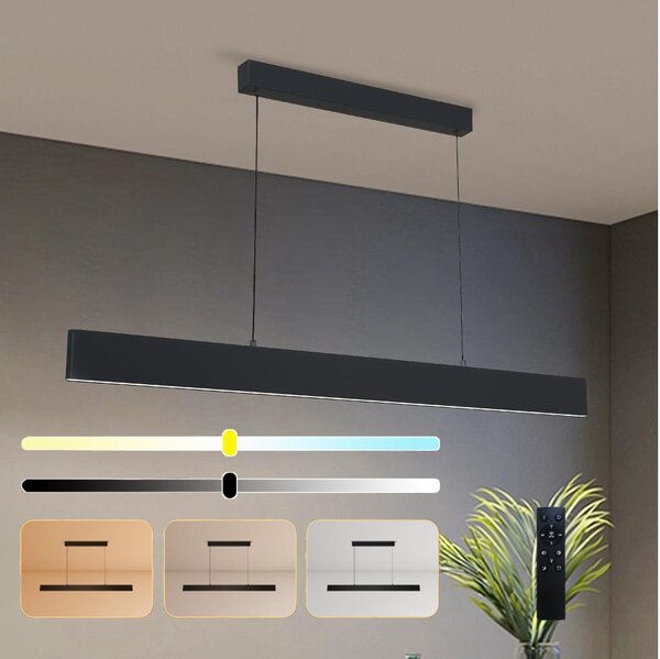 Brilagi - Lampadario a sospensione con filo LED dimmerabile SLIMLINE LED/40W/230V 3000-6000K nero + +TC