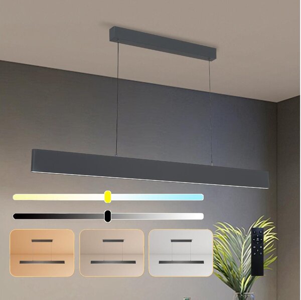 Brilagi - Lampadario a sospensione con filo LED dimmerabile SLIMLINE LED/40W/230V 3000-6000K antracite + +TC