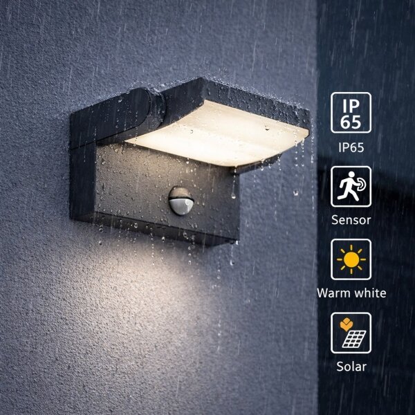 Brilagi -Applique a LED solare con sensore ANKLE LED/10W/3,7V 3000K IP65