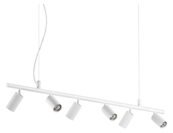 Ideal Lux - Lampadario LED a sospensione con filo DYNAMITE 6xGU10/7W/230V CRI 90 bianco