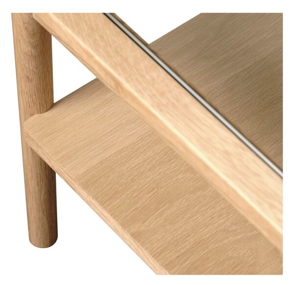 Tavolino in vetro colore naturale 60x120 cm Elba - Unique Furniture